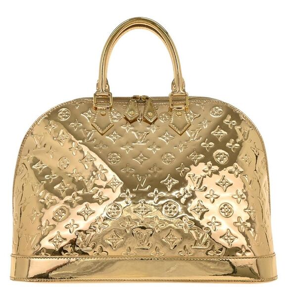 Louis Vuitton Handbags - Louis Vuitton Alma Handbag Monogram Miroir Pvc Gold Canvas Handbag
